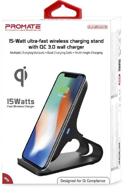 Зарядное устройство Promate AuraDock-6 grey