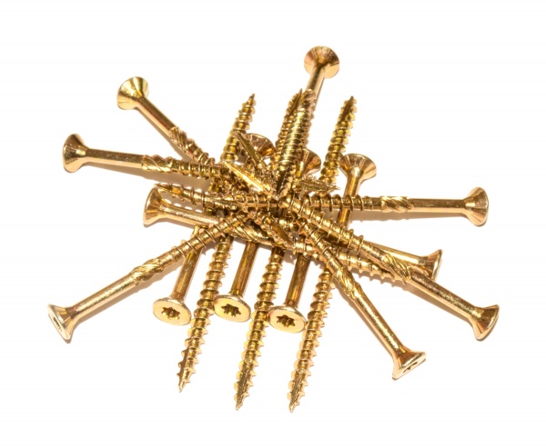 Шуруп конструкційний 4x60 мм жовтий цинк