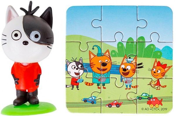 Игровая фигурка-сюрприз Три кота с пазлом Т18085 в ассортименте 