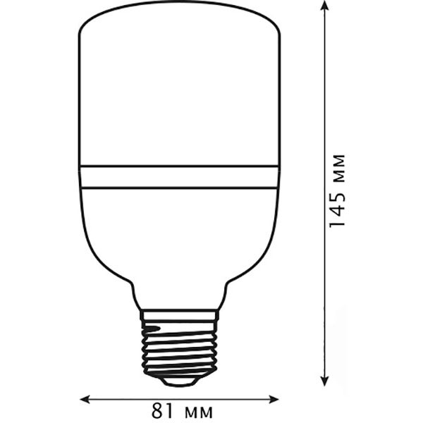 Лампа светодиодная Hopfen 20 Вт Т80 матовая E27 220 В 4200 К 