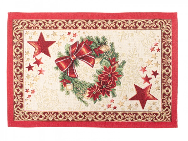 Серветка Home Textile Nativity Lefard 35x50 см червоний 