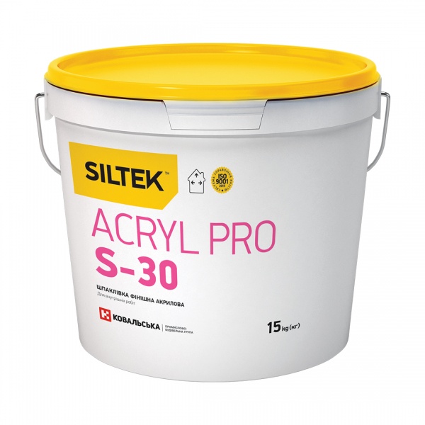Шпаклевка Siltek S-30 Acryl PRO 15 кг