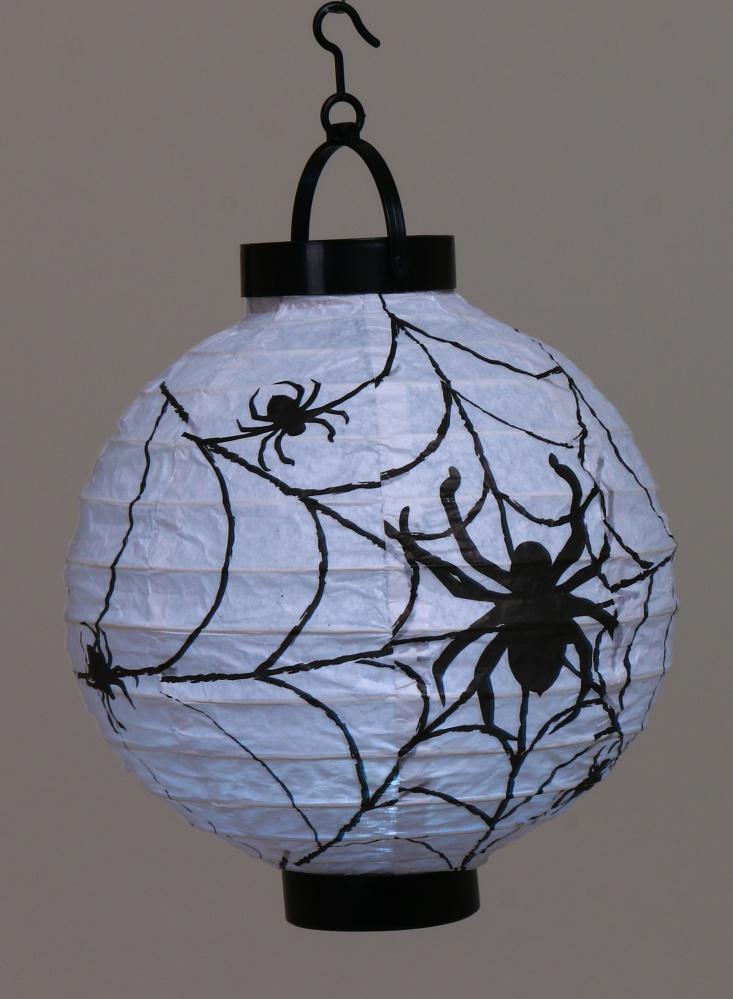 Декор для Хэллоуина Фонарик с рисунком светодиодный в ассортименте