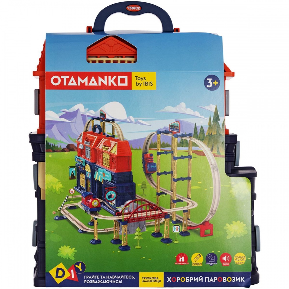 Железная дорога трюковая OTAMANKO Храбрый паровозик 532.02.32