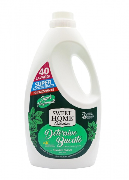 Гель для машинной и ручной стирки Sweet Home Белый Мускус 2 л 