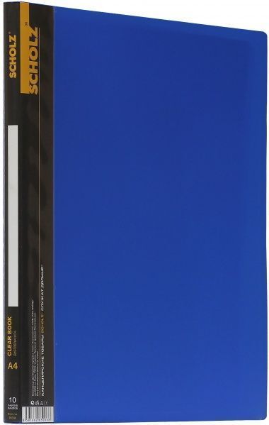 Папка с файлами А4 PP 600 мкм синяя SCHOLZ