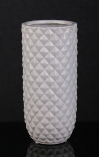 Ваза Cedar 10,5х10,5х22,5 см белая