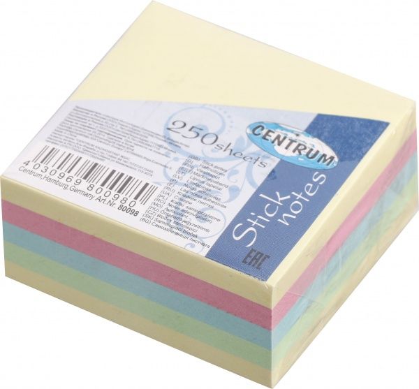 Папір для нотаток 51х51 мм 250 арк. 80098 Centrum