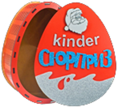 Прикраса новорічна Яйце 21 см червоний 1220288