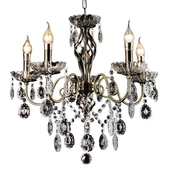 Люстра Victoria Lighting 5x40 Вт E14 бронза Candice/SP5 