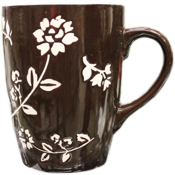 Чашка керамическая Flower в ассортименте 340 мл