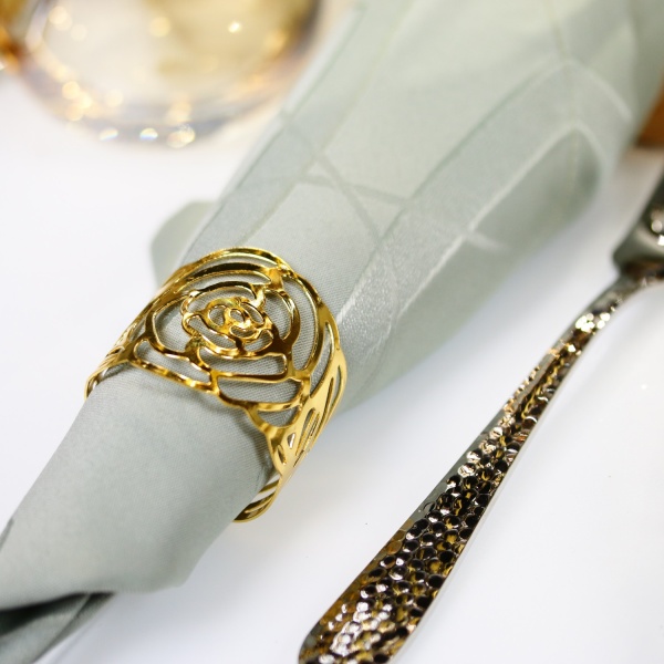 Набір кілець для серветок Golden Flower 6 шт