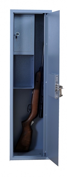 Сейф для зброї Metalzavod ШО-1100 сірий (2 рушниці + трейзер) 