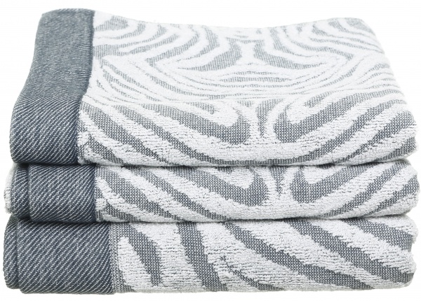 Полотенце махровое Zebra 50x90 см серый Texpol 