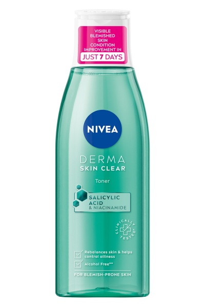 Тоник для лица Nivea Derma Skin Clear 200 мл