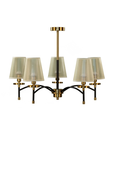 Люстра підвісна Right Selection 5x40 Вт E14 RS-474-5-COPPER-BK 