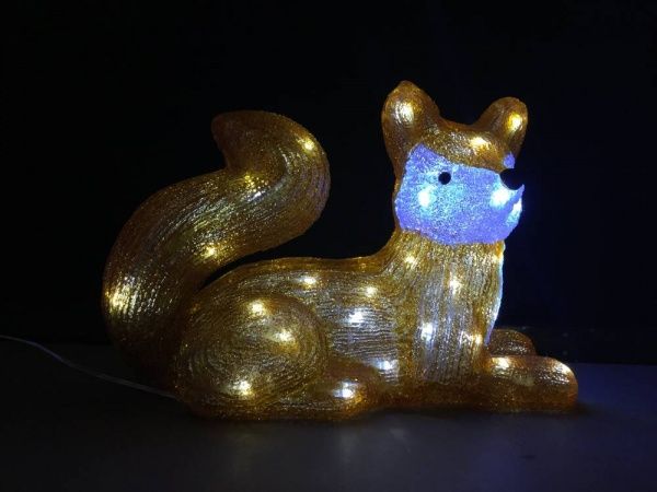 Декоративна фігура світлодіодна (LED) Лисичка 40 ламп 20 см 