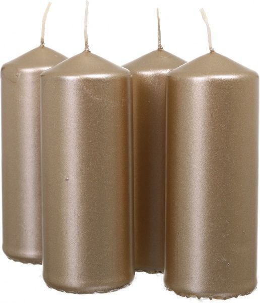 Набір свічок золотих 10 см