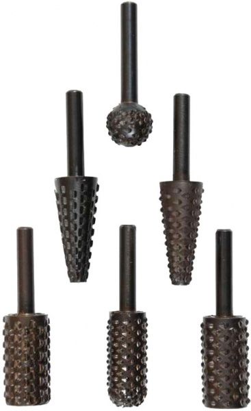 Набір конусна KWB бор-фрез хвостовик 6 мм, 6 шт