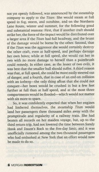 Книга Морган Робертсон «The Wreck of the Titan Or Futility»