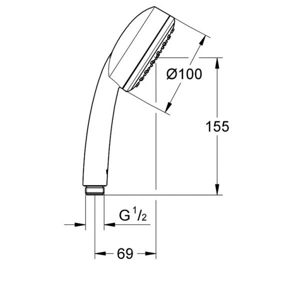 Ручний душ Grohe Cosmopolitan 100