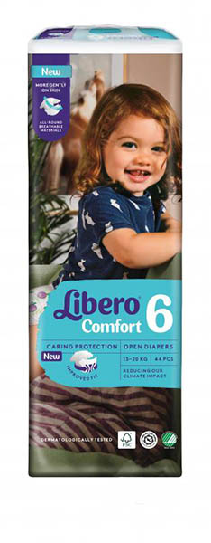 Підгузки Libero Comfort 6 13-20 кг 44 шт.