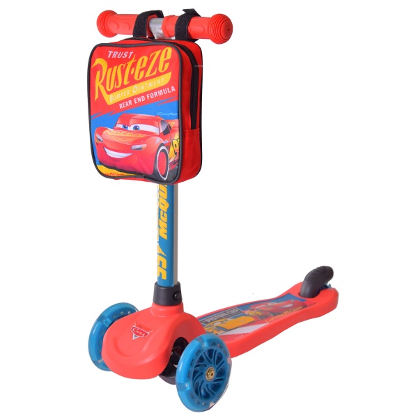 Самокат Disney Cars красный LS2213 