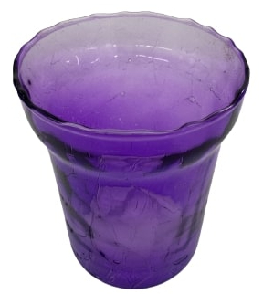 Горщик скляний Омела Орхідея фігурний 1 л фіолетовий 