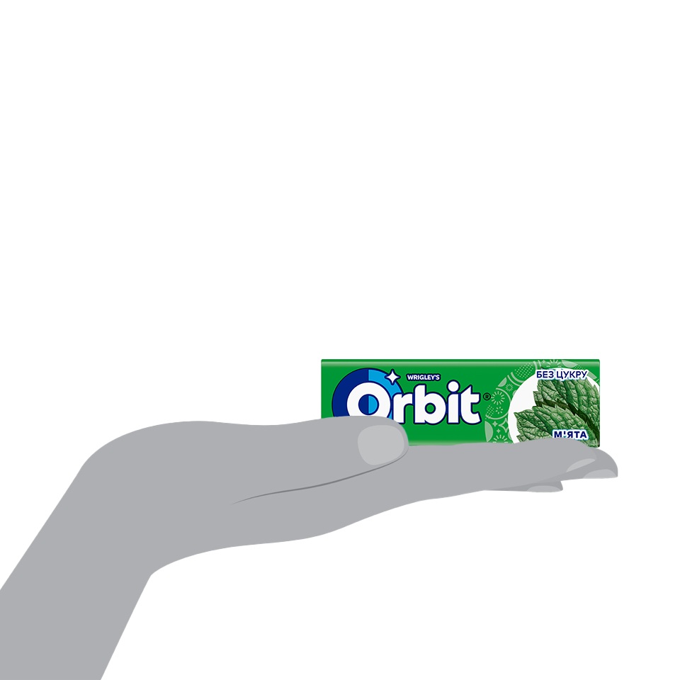 Батончик вафельний Orbit без цукру з підсолоджувачами М'ята Orbit 14г