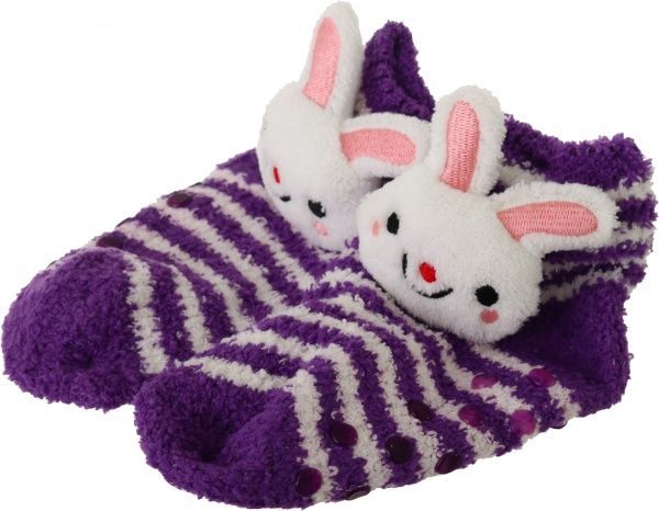 Носки детские JIANGSU Funny зайчик MWSE012/rabb р.20–22 фиолетовый 