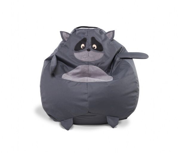 Кресло-мешок SanchoBag Груша Енот серый (38DT2OK1ENOT) 