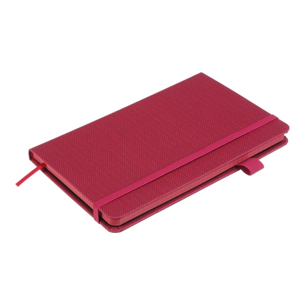 Книга для записей Tweed 125x195 мм 96 лист. клетка бордовый Buromax