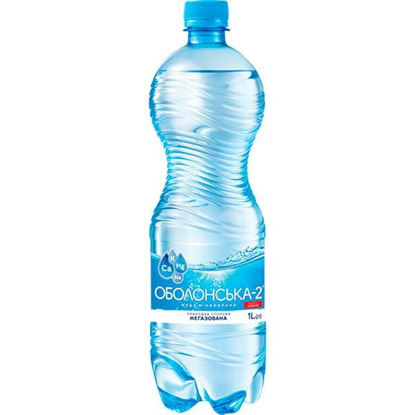 Вода минеральная Оболонь Оболонская-2 негазированная 1 л (4820029430925) 