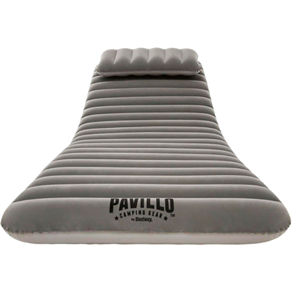 Матрас надувной Bestway 67617 191х70 см кресло-шезлонг бежево-серый