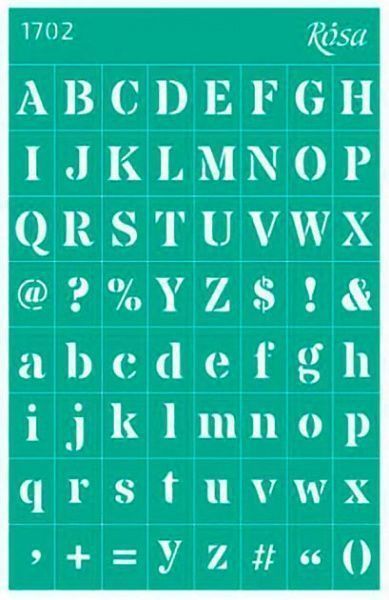 Трафарет многоразовый самоклеящий Фоновый №1702 серия Алфавиты 130х200 мм GPT50083150 1 шт. Rosa Talent