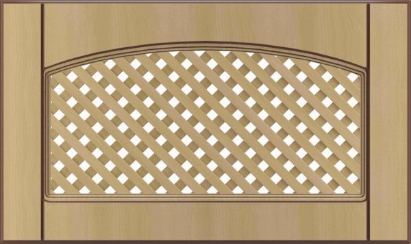 Фасад для кухні Грейд-Плюс Клен світлий патина №420 355x596 ВТн/св Вінтаж