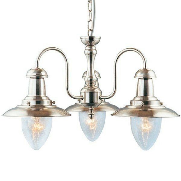 Люстра подвесная Arte Lamp FISHERMAN 3xE27 матовый хром A5518LM-3SS 