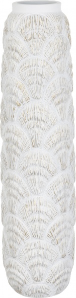 Ваза полирезиновая белая Blondie B 15х15х60 см