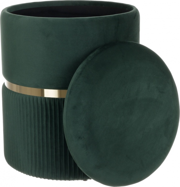 Скриня-пуф Bernard зелений 36х36х44 см 