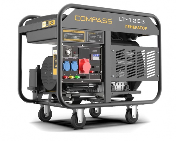 Електрогенераторна установка Compass 10 кВт / 11 кВт 380 В LT12E3 дизель