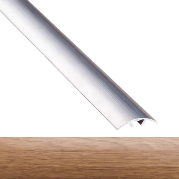 Порожек алюминиевый 6-А Лугалпроф радиальный скрытый крепеж 5х30x900 мм дуб новый