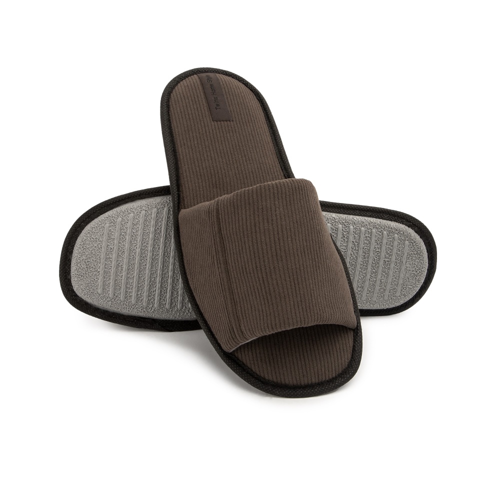 Тапки домашние Twins VL вельвет mono 11515 р.44/45 коричневый