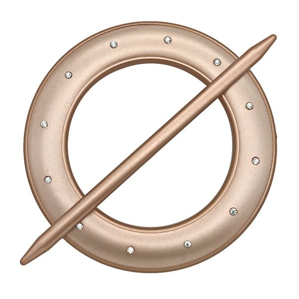 Декор Круг со стразами d150 мм медь С002-8 MISLT