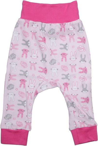 Штани для новонароджених Baby Veres Hello Bunny р.68 рожевий 