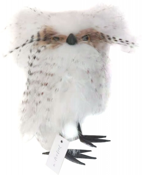 Декорация новогодняя Blooming пестрая сова 11x18 см 