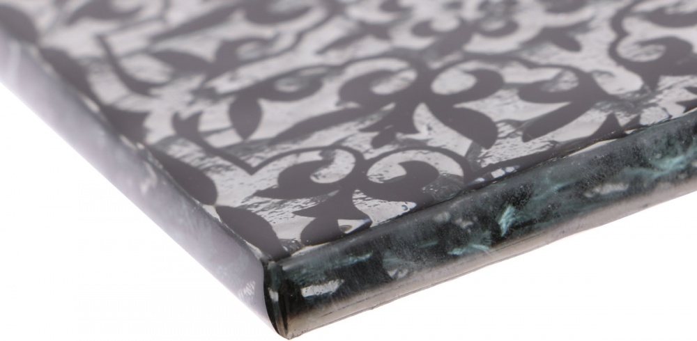 Тако Grand Kerama стекло ночь платина рифленое 2052 8x8