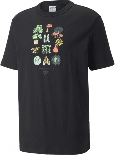 Футболка Puma Downtown Graphic Tee 53367301 р.M чорний