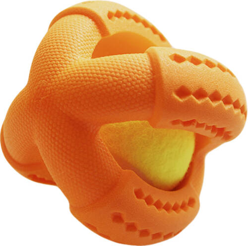 Игрушка для собак AnimAll Тенисный мяч L оранжевый 11,2х11,2х10,7 см