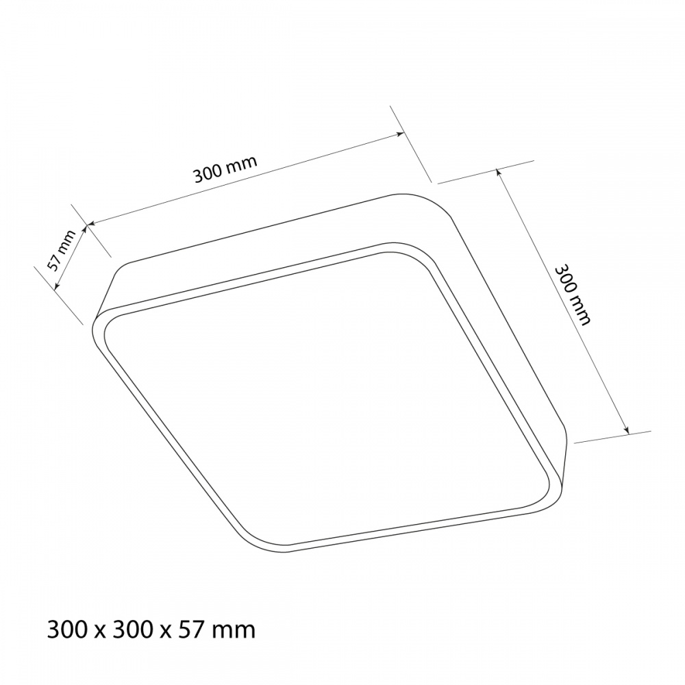 Світильник стельовий LED CONCEPT AVOCA LC S3055 24 Вт білий 2800/4000/6000 К