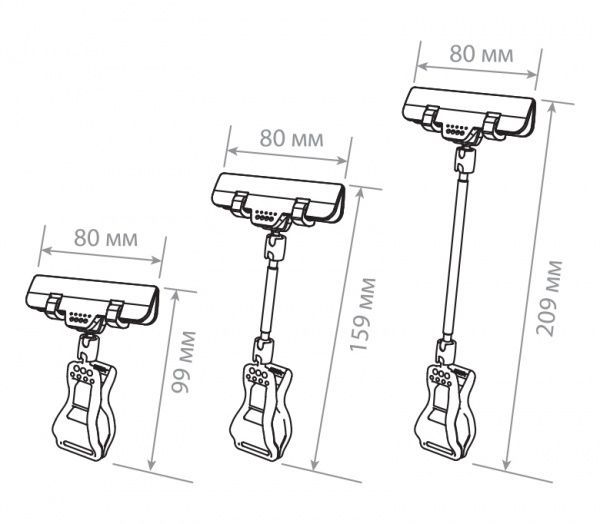 Держатель ценника универсальный на прищепке с широким зажимом FX-Clamp